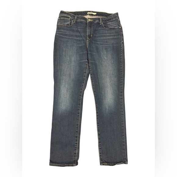 Levi's Denim - Classic Levi's Women's Dark Blue Mid Rise Skinny Jeans | Size 16